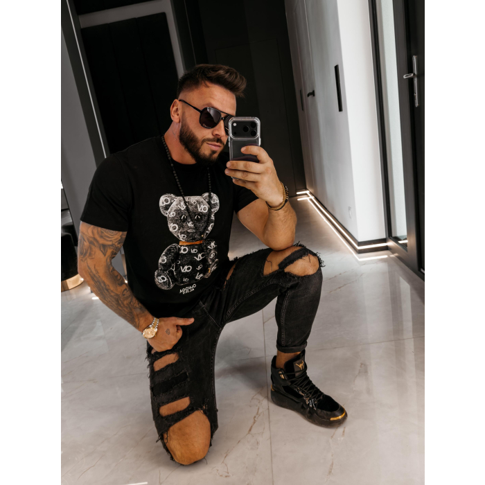 BLUZKA T-SHIRT MĘSKI OLAVOGA MEN TADY BLACK