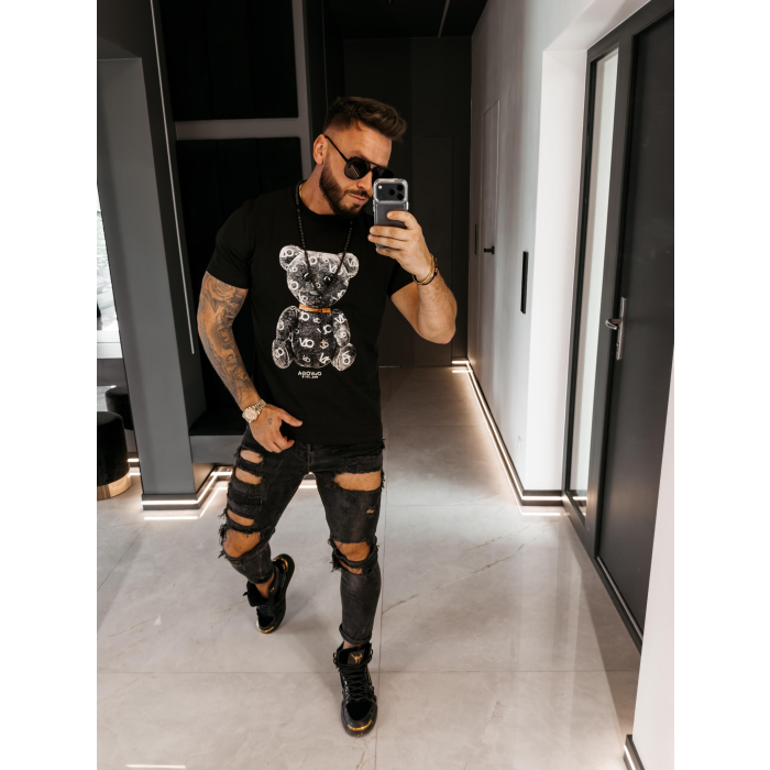 BLUZKA T-SHIRT MĘSKI OLAVOGA MEN TADY BLACK