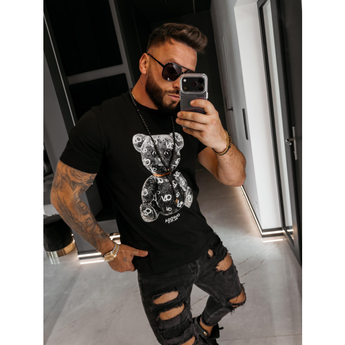 BLUZKA T-SHIRT MĘSKI OLAVOGA MEN TADY BLACK