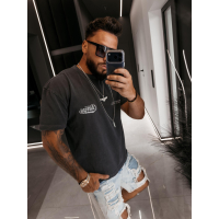BLUZKA T-SHIRT MĘSKI OVERSIZE OLAVOGA MEN BEVERLY GRAY