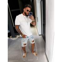 BLUZKA T-SHIRT MĘSKI OVERSIZE OLAVOGA MEN BOHO ECRU