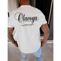 BLUZKA T-SHIRT MĘSKI OVERSIZE OLAVOGA MEN BREEZER SORO ECRU