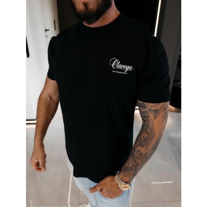BLUZKA T-SHIRT MĘSKI OVERSIZE OLAVOGA MEN BREEZER SORO BLACK