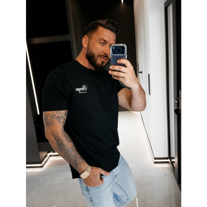 BLUZKA T-SHIRT MĘSKI OVERSIZE OLAVOGA MEN BREEZER SORO BLACK