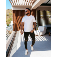 BLUZKA T-SHIRT MĘSKI OVERSIZE OLAVOGA MEN BUDSI ECRU