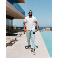 BLUZKA T-SHIRT MĘSKI OVERSIZE OLAVOGA MEN BUDSI ECRU