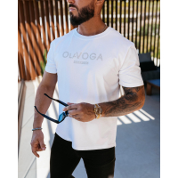 BLUZKA T-SHIRT MĘSKI OVERSIZE OLAVOGA MEN BUDSI ECRU
