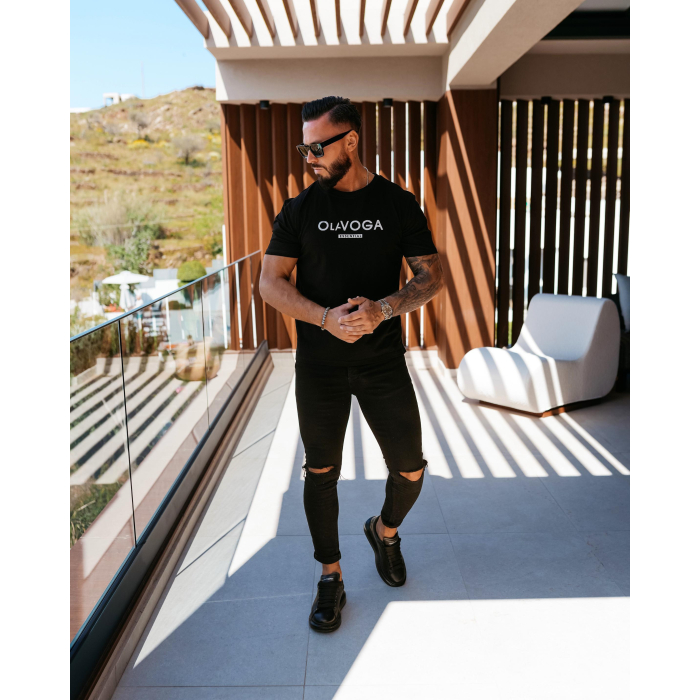 BLUZKA T-SHIRT MĘSKI OVERSIZE OLAVOGA MEN BUDSI BLACK
