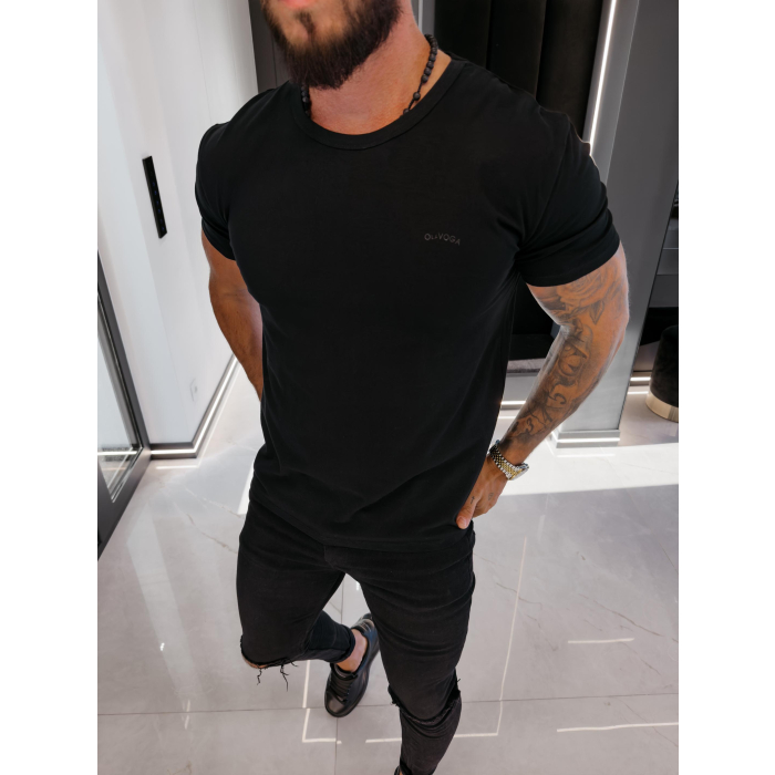 BLUZKA T-SHIRT MĘSKI OVERSIZE OLAVOGA MEN FLUOR BLACK