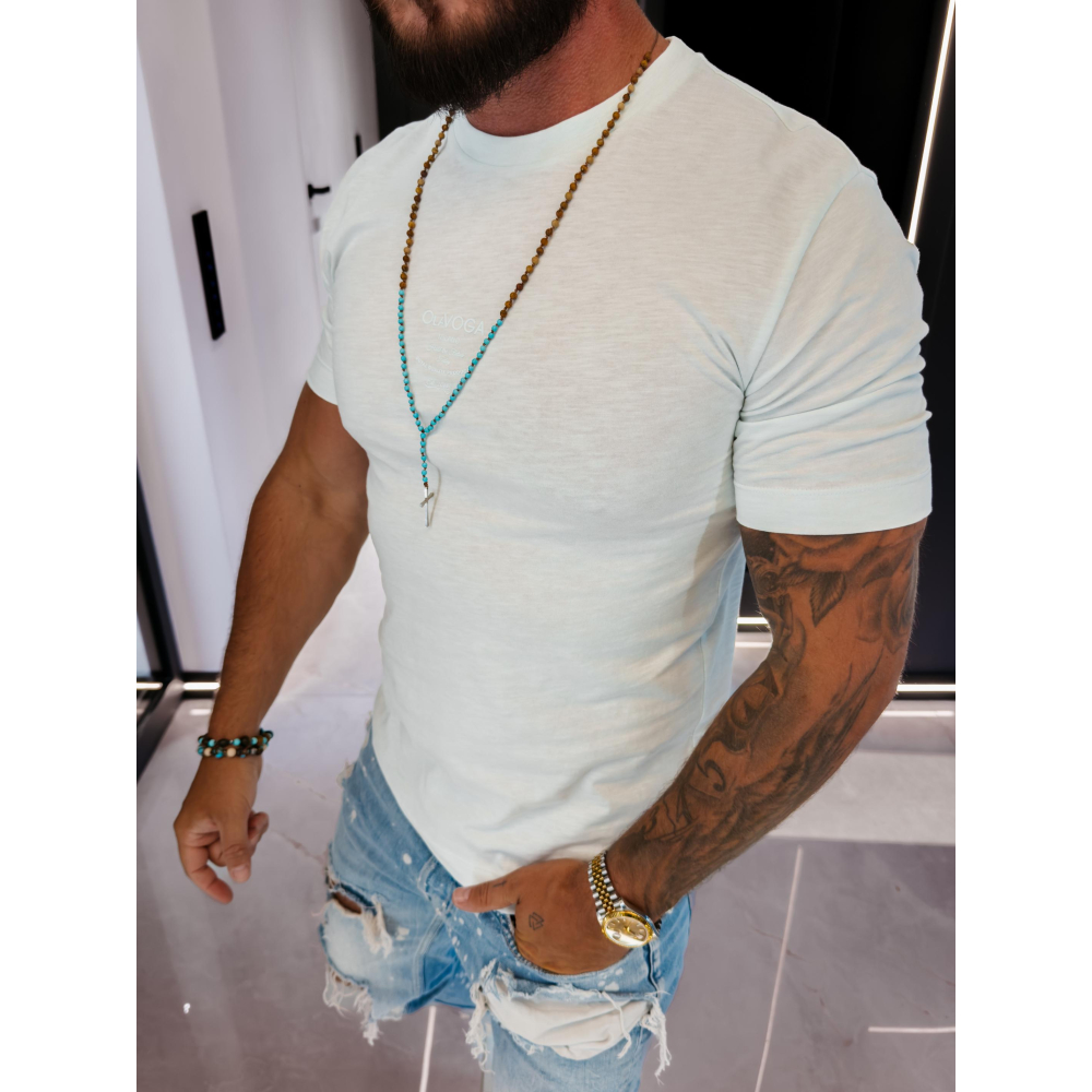 BLUZKA T-SHIRT MĘSKI OVERSIZE OLAVOGA MEN GRAVIX MINT