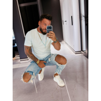 BLUZKA T-SHIRT MĘSKI OVERSIZE OLAVOGA MEN GRAVIX MINT