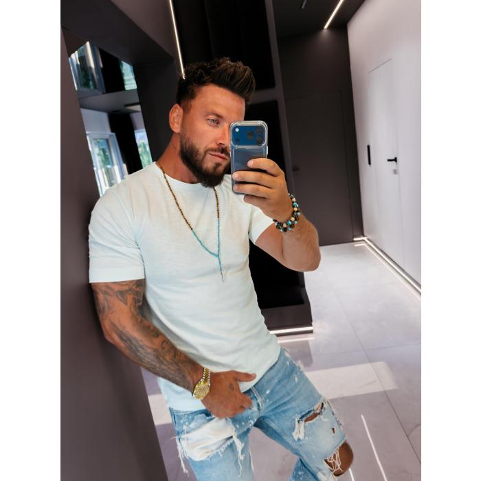 BLUZKA T-SHIRT MĘSKI OVERSIZE OLAVOGA MEN GRAVIX MINT