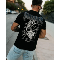BLUZKA T-SHIRT MĘSKI OVERSIZE OLAVOGA MEN LUXVEENCE BLACK