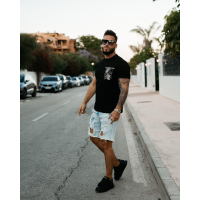 BLUZKA T-SHIRT MĘSKI OVERSIZE OLAVOGA MEN LUXVEENCE BLACK