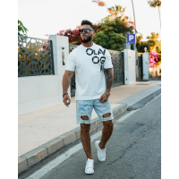 BLUZKA T-SHIRT MĘSKI OVERSIZE OLAVOGA MEN MALOR ECRU
