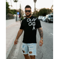 BLUZKA T-SHIRT MĘSKI OVERSIZE OLAVOGA MEN MALOR BLACK