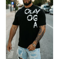 BLUZKA T-SHIRT MĘSKI OVERSIZE OLAVOGA MEN MALOR BLACK