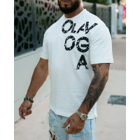 BLUZKA T-SHIRT MĘSKI OVERSIZE OLAVOGA MEN MALOR ECRU