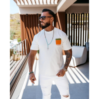 BLUZKA T-SHIRT MĘSKI OVERSIZE OLAVOGA MEN NOER WHITE
