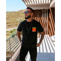 BLUZKA T-SHIRT MĘSKI OVERSIZE OLAVOGA MEN NOER BLACK