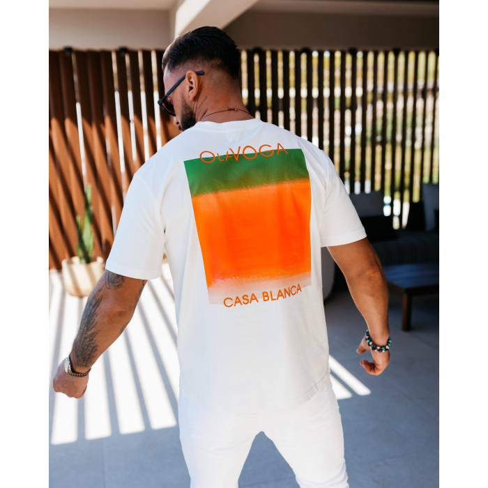BLUZKA T-SHIRT MĘSKI OVERSIZE OLAVOGA MEN NOER WHITE