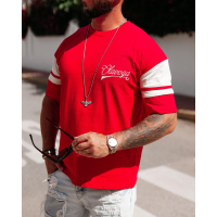 BLUZKA T-SHIRT MĘSKI OVERSIZE OLAVOGA MEN VALDORIN RED