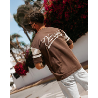 BLUZKA T-SHIRT MĘSKI OVERSIZE OLAVOGA MEN VALDORIN BROWN