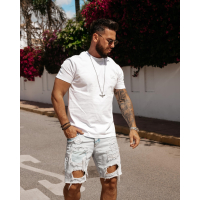 BLUZKA T-SHIRT MĘSKI OVERSIZE OLAVOGA MEN VEERS ECRU