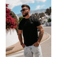 BLUZKA T-SHIRT MĘSKI OVERSIZE OLAVOGA MEN VEERS BLACK