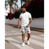 BLUZKA T-SHIRT MĘSKI OVERSIZE OLAVOGA MEN VEERS ECRU
