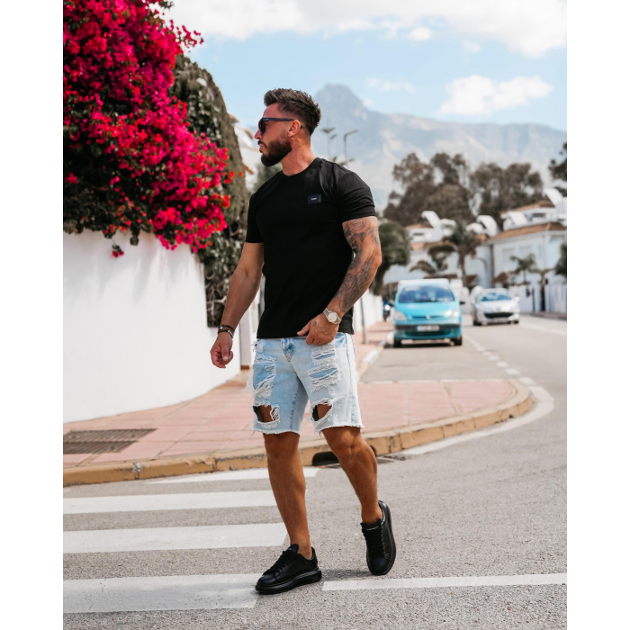 BLUZKA T-SHIRT MĘSKI OVERSIZE OLAVOGA MEN VEERS BLACK