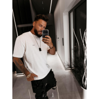 BLUZKA T-SHIRT MĘSKI OVERSIZE OLAVOGA MEN VESPAR ECRU
