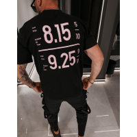 BLUZKA T-SHIRT MĘSKI OVERSIZE OLAVOGA MEN VESPAR BLACK