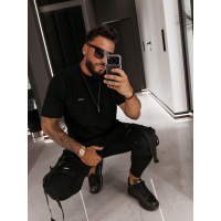BLUZKA T-SHIRT MĘSKI OVERSIZE OLAVOGA MEN VESPAR BLACK