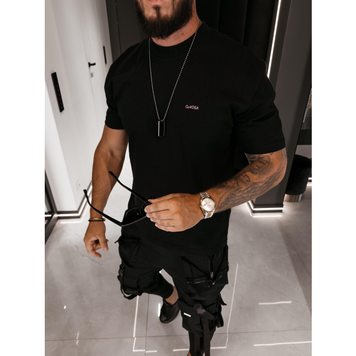 BLUZKA T-SHIRT MĘSKI OVERSIZE OLAVOGA MEN VESPAR BLACK