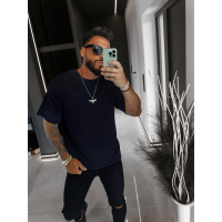 BLUZKA T-SHIRT MĘSKI OVERSIZE OLAVOGA MEN VI MA BLACK