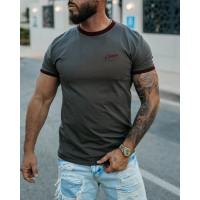 BLUZKA T-SHIRT MĘSKI OVERSIZE OLAVOGA MEN VIROO GRAFIT