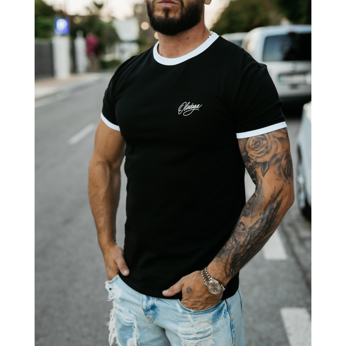 BLUZKA T-SHIRT MĘSKI OVERSIZE OLAVOGA MEN VIROO BLACK