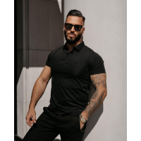 BLUZKA T-SHIRT MĘSKI POLO MEN ZAIN BLACK