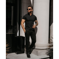 BLUZKA T-SHIRT MĘSKI POLO MEN ZAIN BLACK