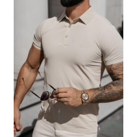 BLUZKA T-SHIRT MĘSKI POLO MEN ZAIN BEIGE