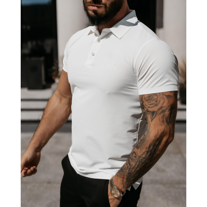 BLUZKA T-SHIRT MĘSKI POLO MEN ZAIN ECRU