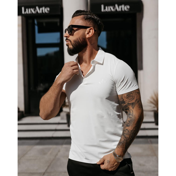 BLUZKA T-SHIRT MĘSKI POLO MEN ZAIN ECRU
