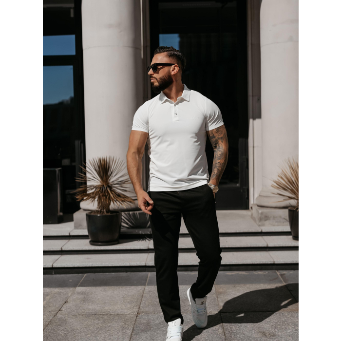 BLUZKA T-SHIRT MĘSKI POLO MEN ZAIN ECRU