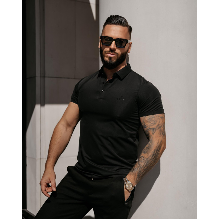 BLUZKA T-SHIRT MĘSKI POLO MEN ZAIN BLACK