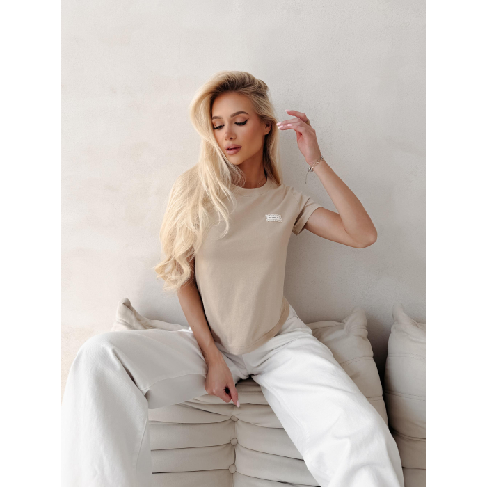 BLUZKA T-SHIRT OLAVOGA ALEXA BEIGE
