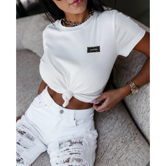 BLUZKA T-SHIRT OLAVOGA ALEXA ECRU