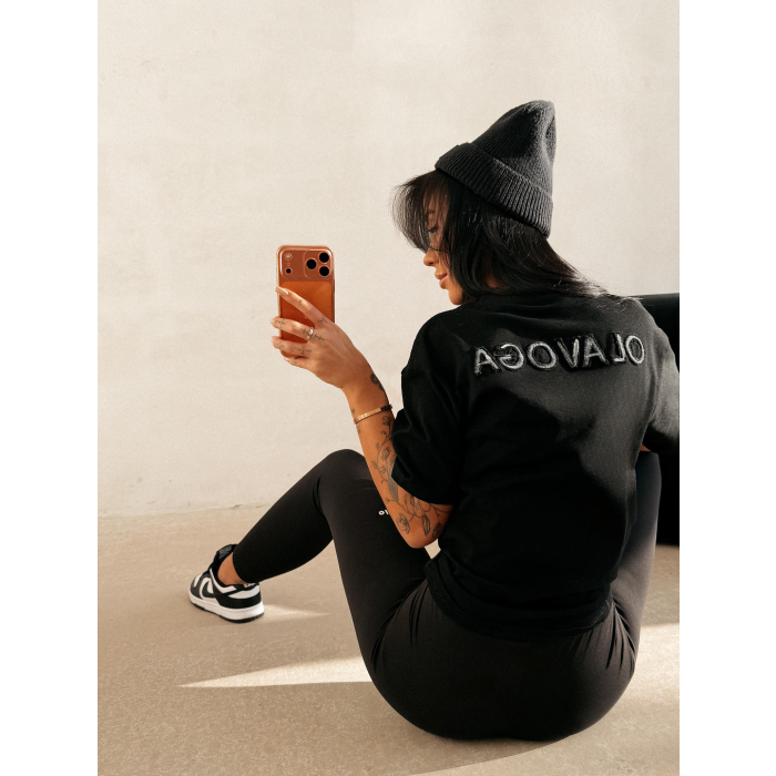 BLUZKA T-SHIRT OLAVOGA BLACK BLUSH BLACK