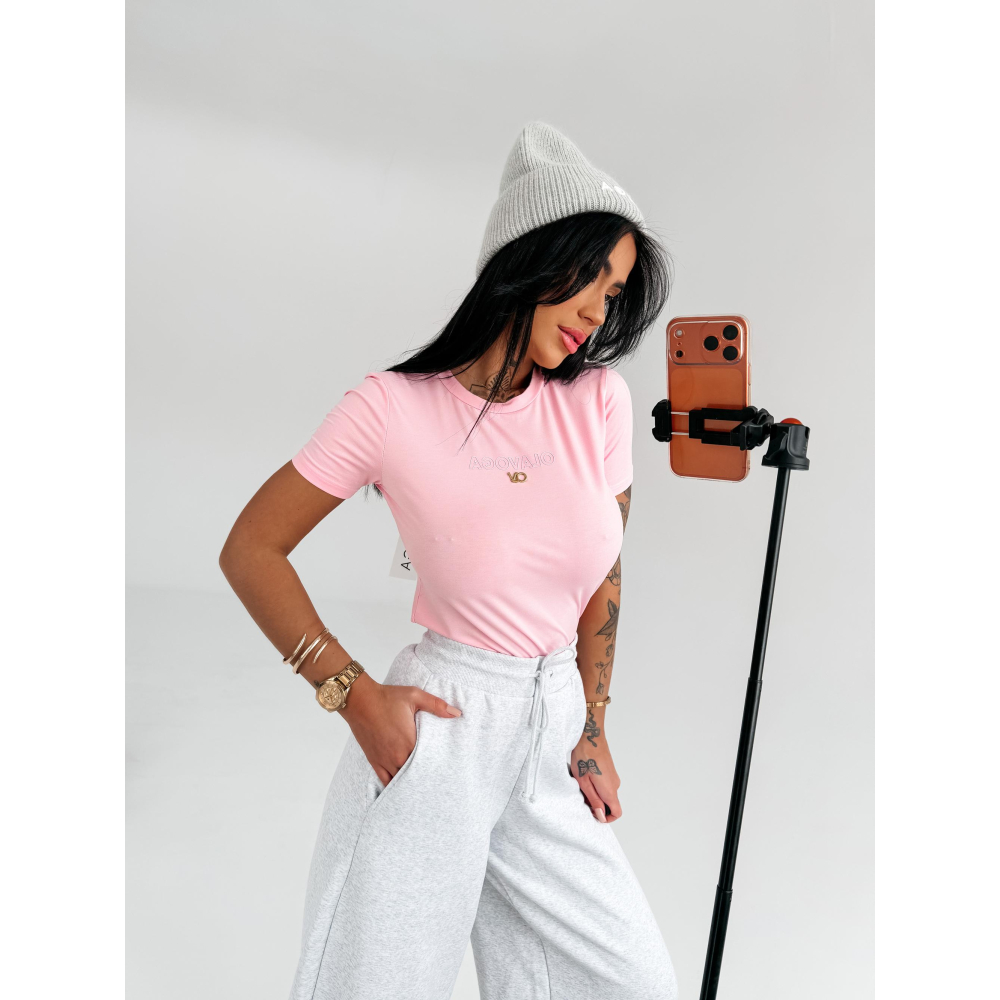 BLUZKA T-SHIRT OLAVOGA BLACK SIENA PUDER