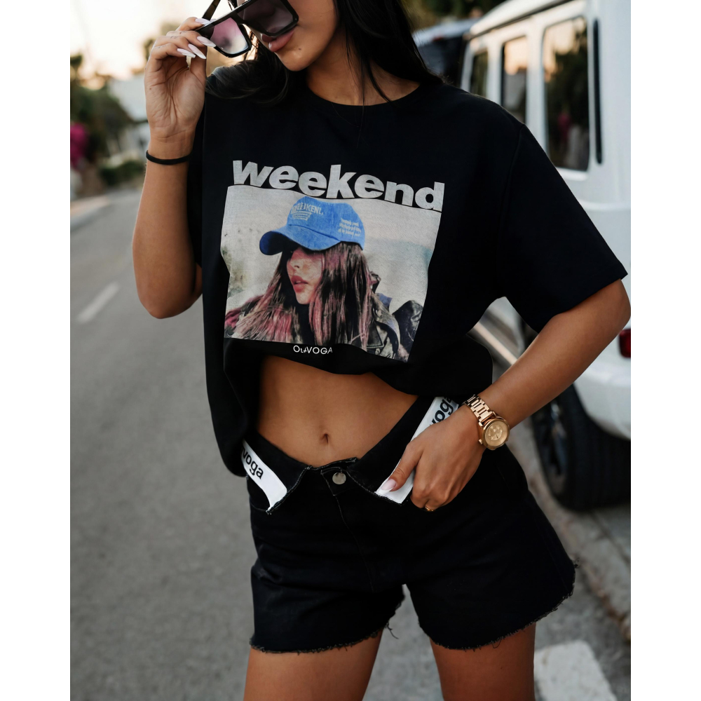 BLUZKA T-SHIRT OLAVOGA FLYKIO BLACK